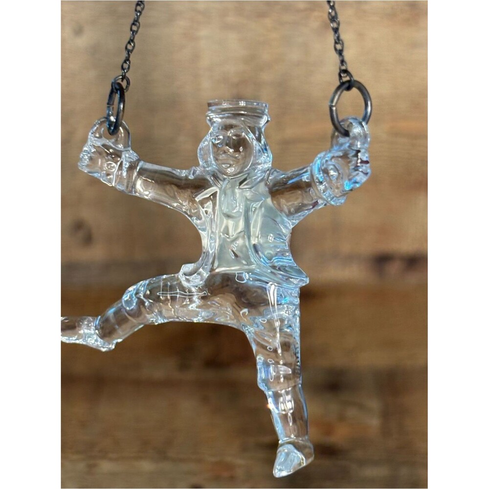 Waterford Crystal 12 Days of Christmas 10 Lords a Leaping Figural 2004 Ornament